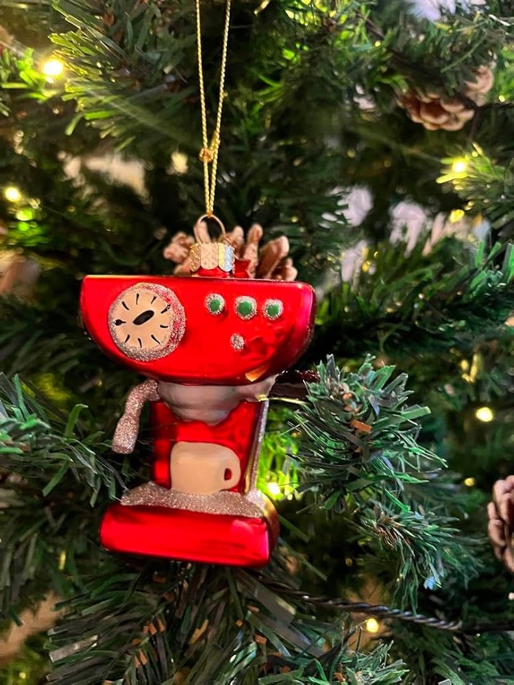 Amazon | コーヒーマシーンガラスオーナメントVONDELSオランダ海外製 Amazon | コーヒーマシーンガラスオーナメントVONDELSオランダ海外製